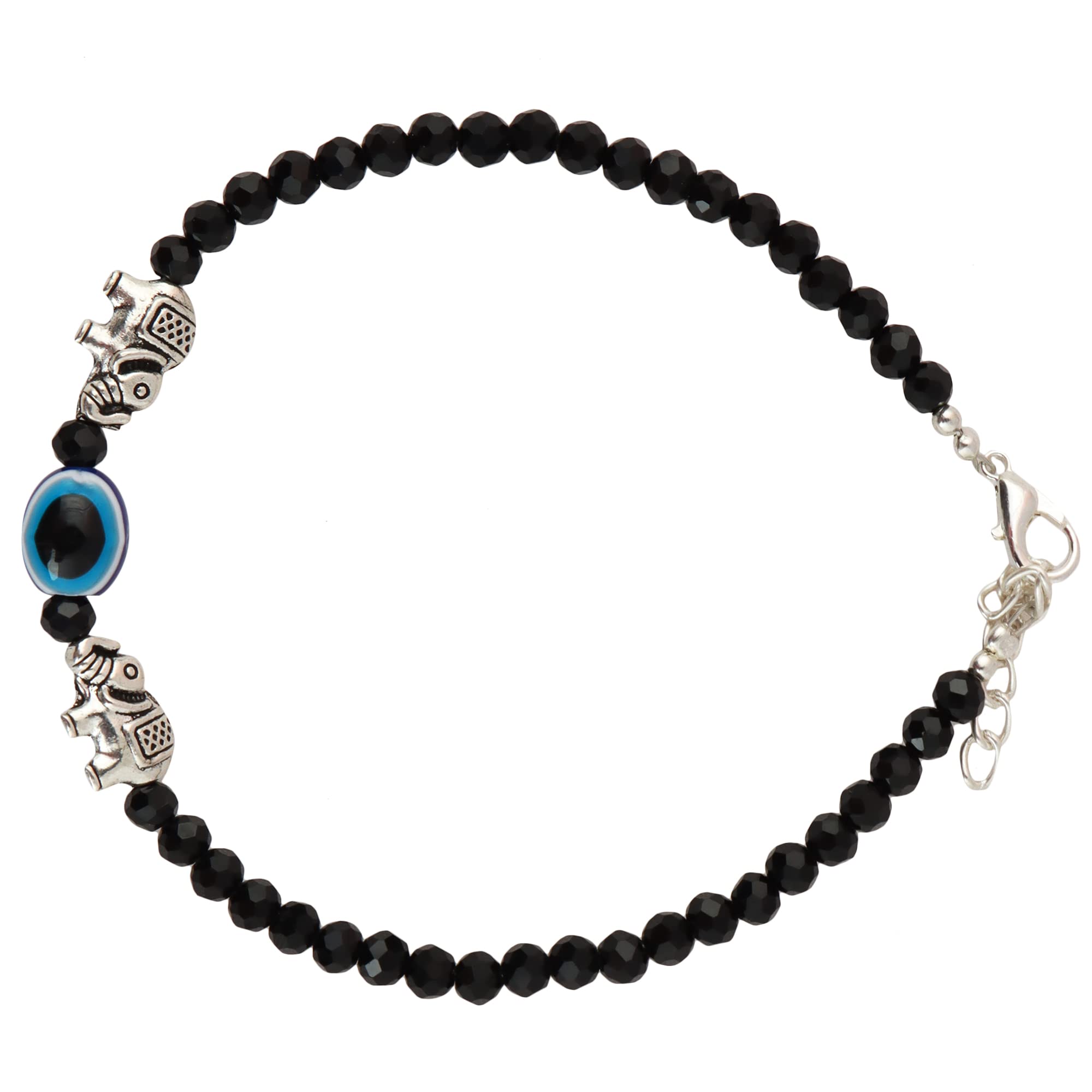 MB Collections Evil Eye Bead with Silver Elephant Design Beads Cottan Thread Anklet/nazariya anklet for Girls (Pack of 1) (B0B9T25WBP) Amazon Price History, Amazon Price Tracker