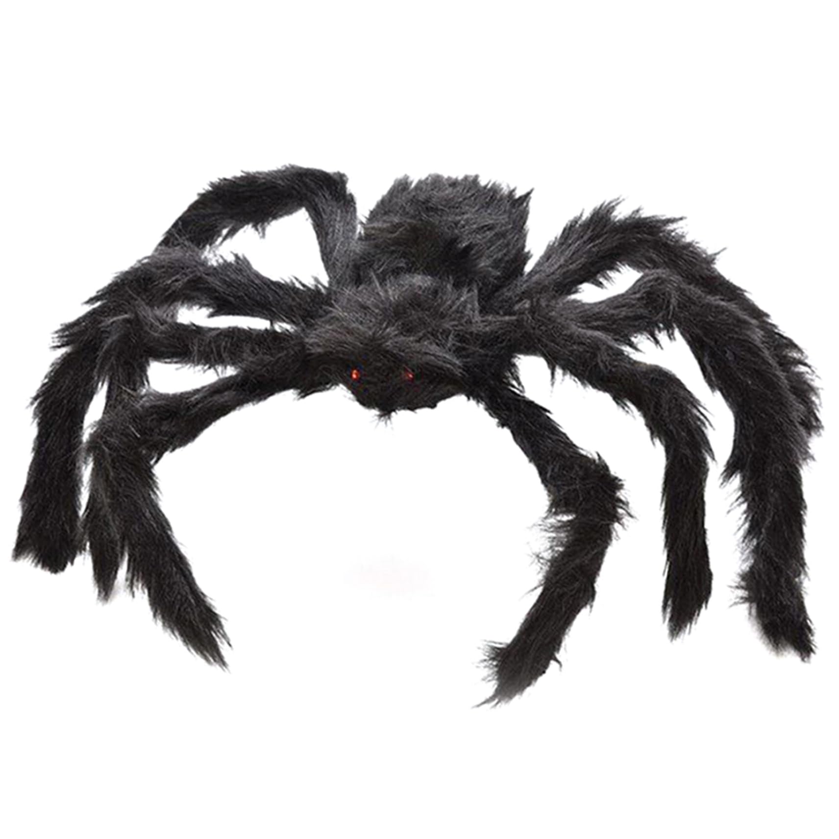 Pesoncarl Halloween Decorations Giant Black Spider Realistic Plush Spider for Outdoor Party Bedroom Decor 125cm, Creepy