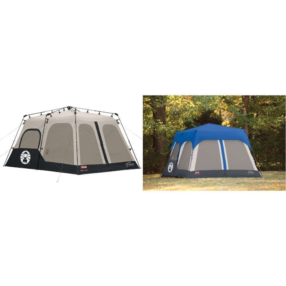 Coleman Instant 8 Person Tent, Black, 14x10-Feet w/ Coleman Accy Rainfly Instant 8 Person Tent Acces