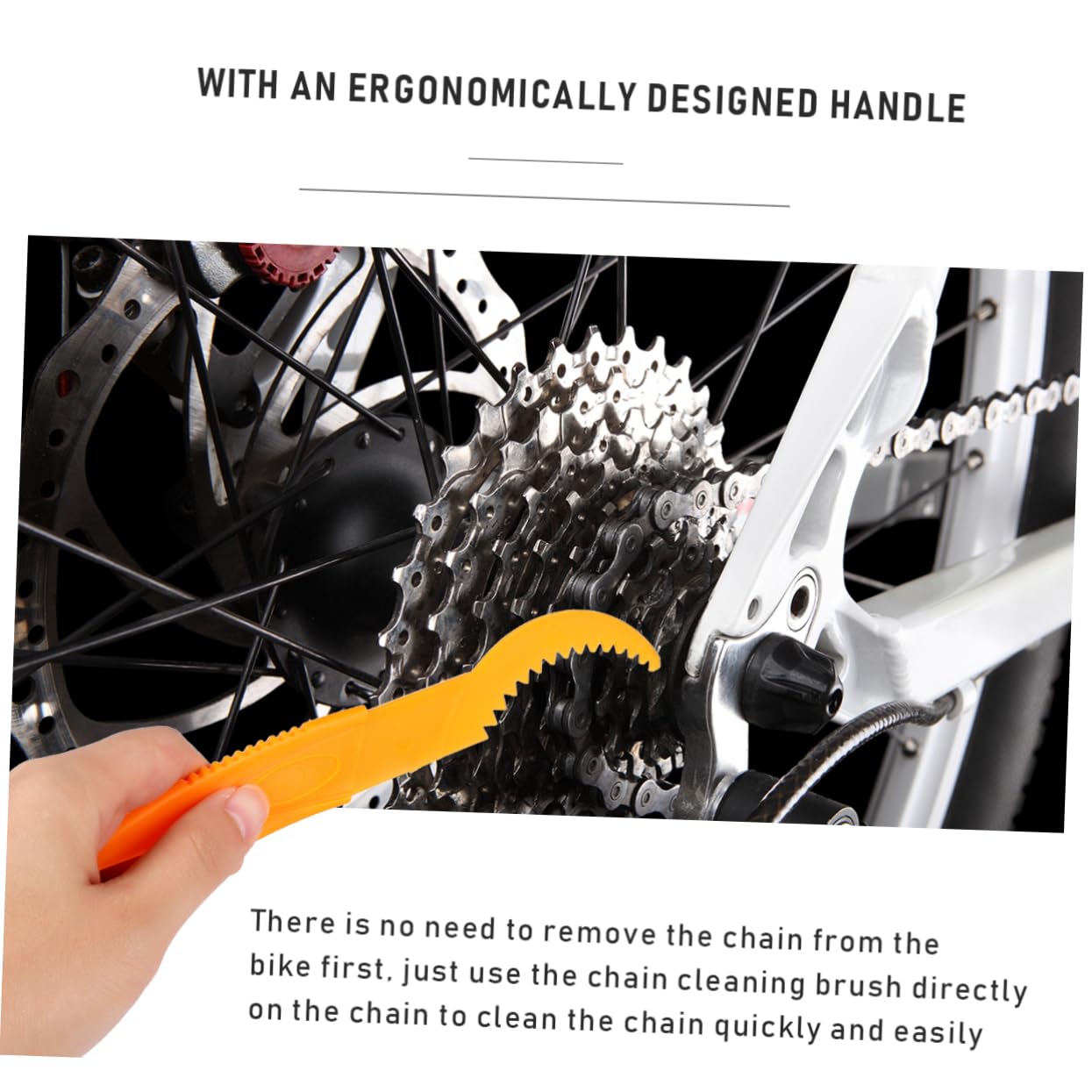 HEMOTON 8pezzi Kit Di Pulizia Per Catena Di Bicicletta Spazzole e Rondelle Strumenti Di Pulizia e Manutenzione Per Bici Specifici Per Catene e Parti Della Bicicletta