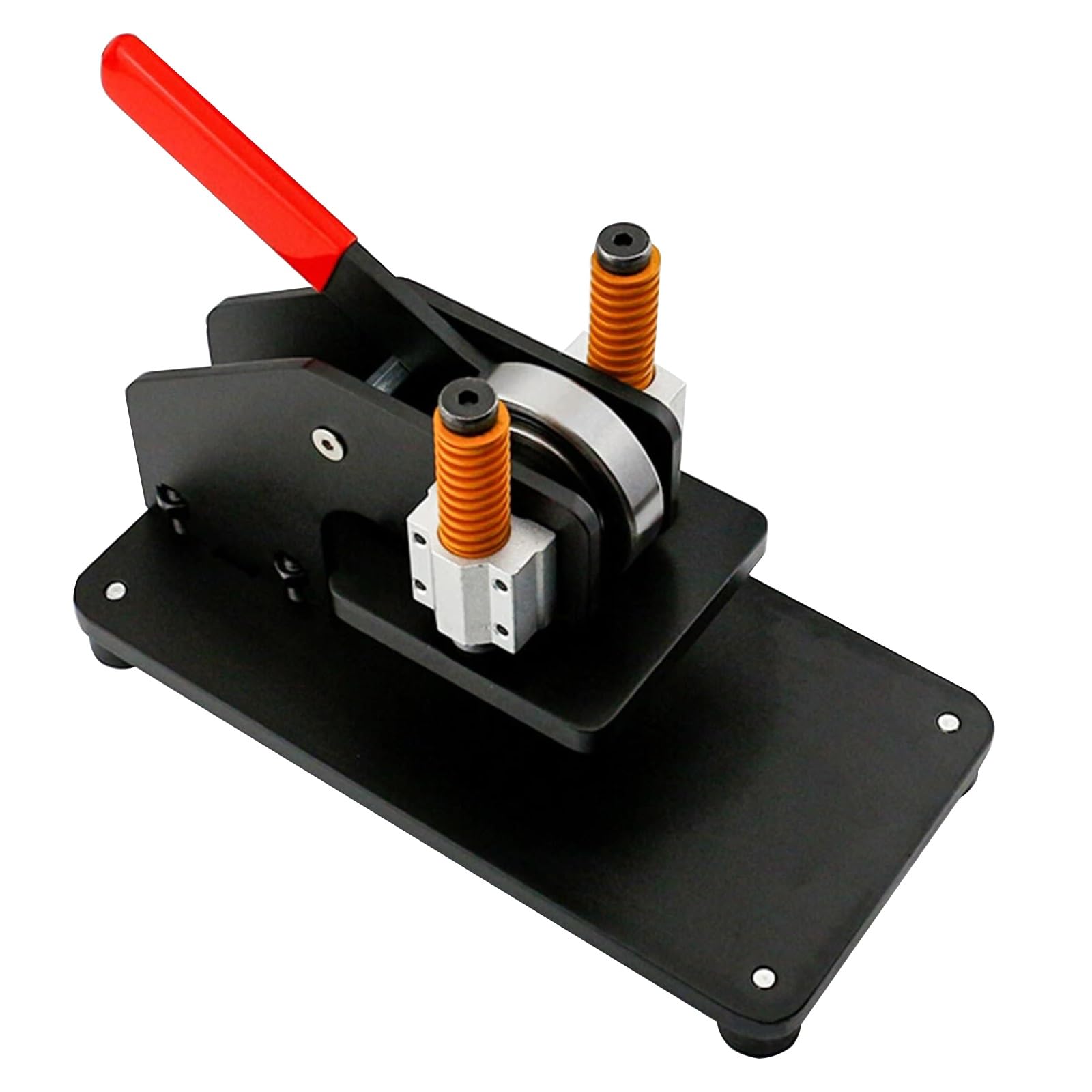 BOOZXCV Leather Manual Press Machine, Hand Press with Handle, Portable Cutting Equipment, 1 Ton Pressure, 45mm Stroke, Ideal for Various Materials