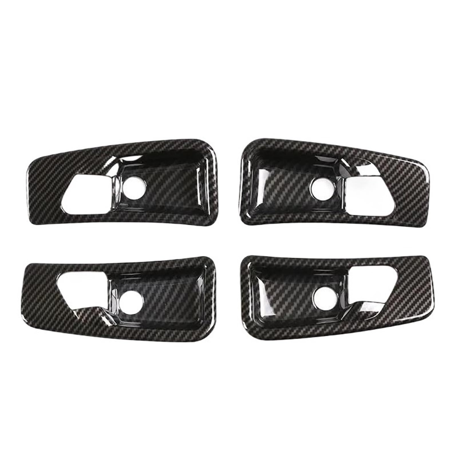 Fhcbutae Carbon Look Interior Car Handle Abs Car Interior Door Handle Cover Bowl Decoration Stickers For Mercedes For Benz G-Class W463 2007-2018(Carbon Look)