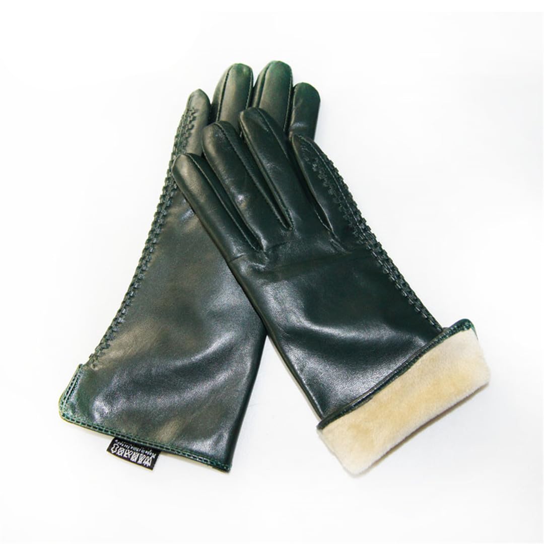 Guanti In Pelle Da Donna Inverno Autunno Donna Moda Pelle Di Pecora Addensare Manica Del Braccio Guanti In Pelle Caldi Da Donna