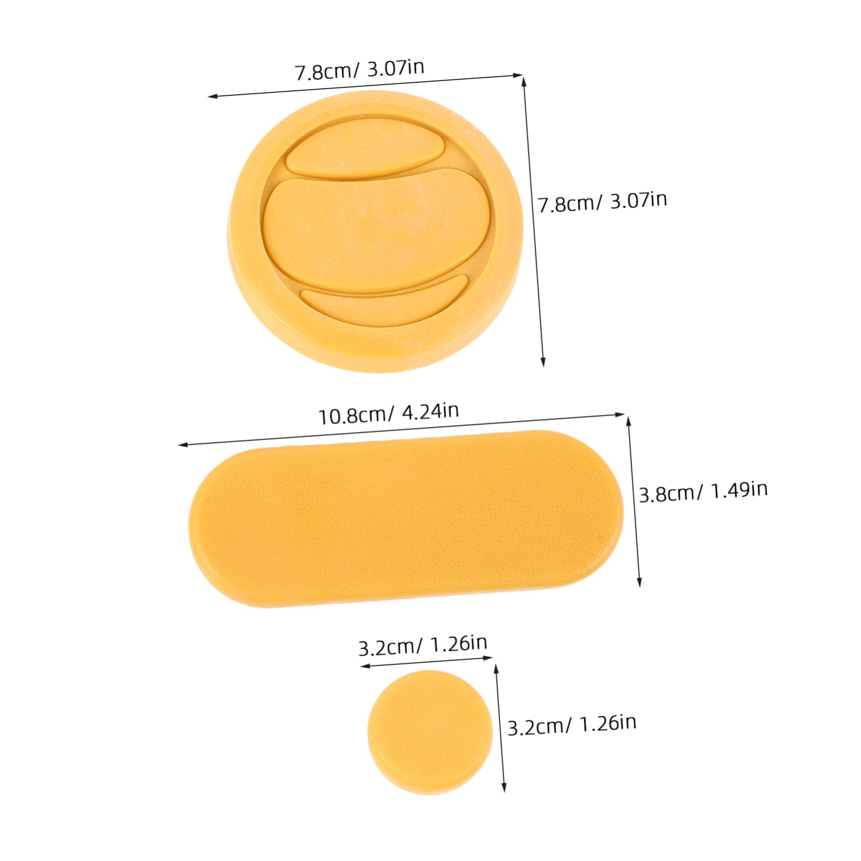 Mikikit 6pcs Portable Glove Slider for Skating Thickened Palm Protection for Downhill Longboarding and Roller Skating Durable and Comfortable for Skateboard Enthusiasts