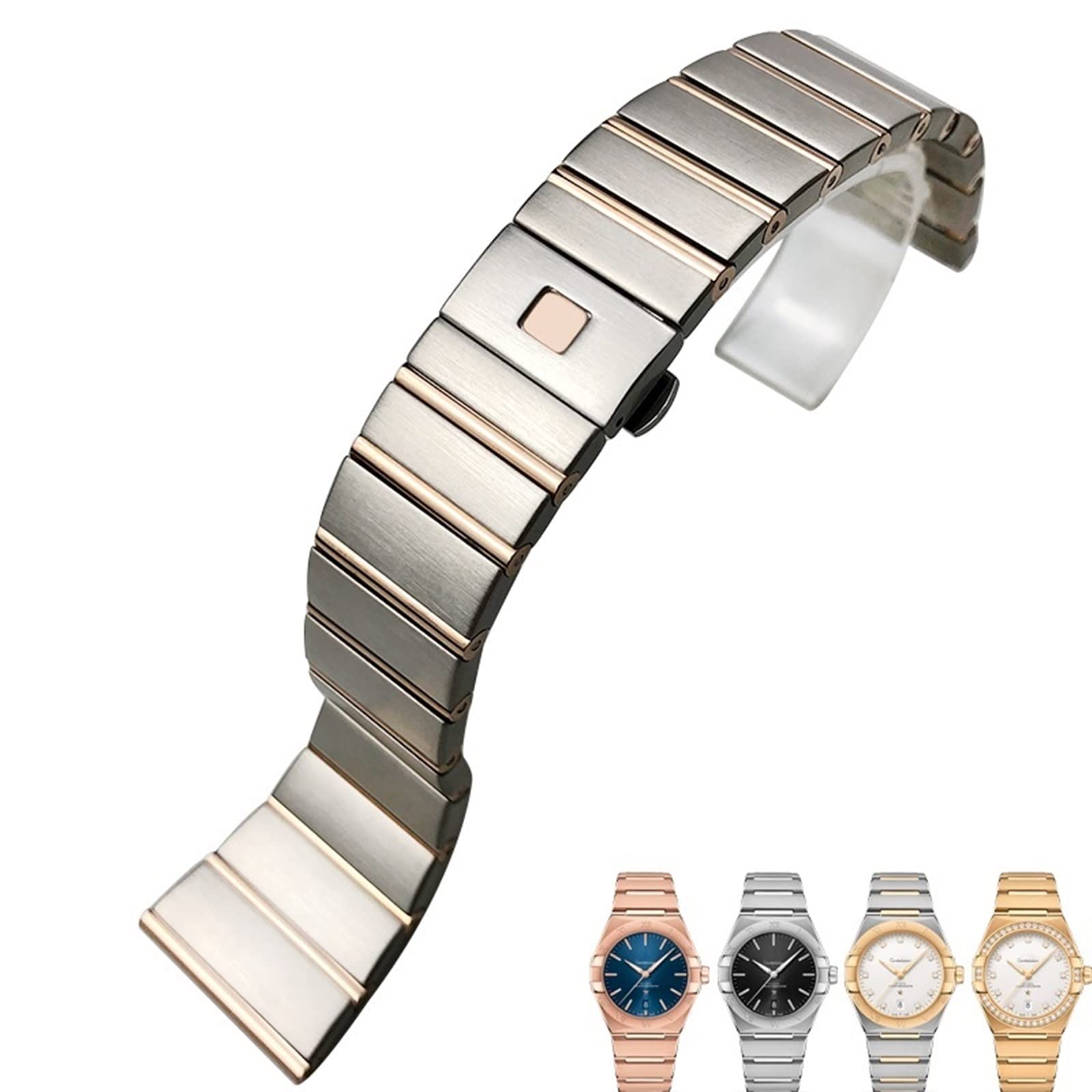 pour Bracelets de Montre en Acier Inoxydable 316l Boucle Pliante 15mm 17mm 18mm 23.0mm 25mm Bracelet de Montre Origine Chine