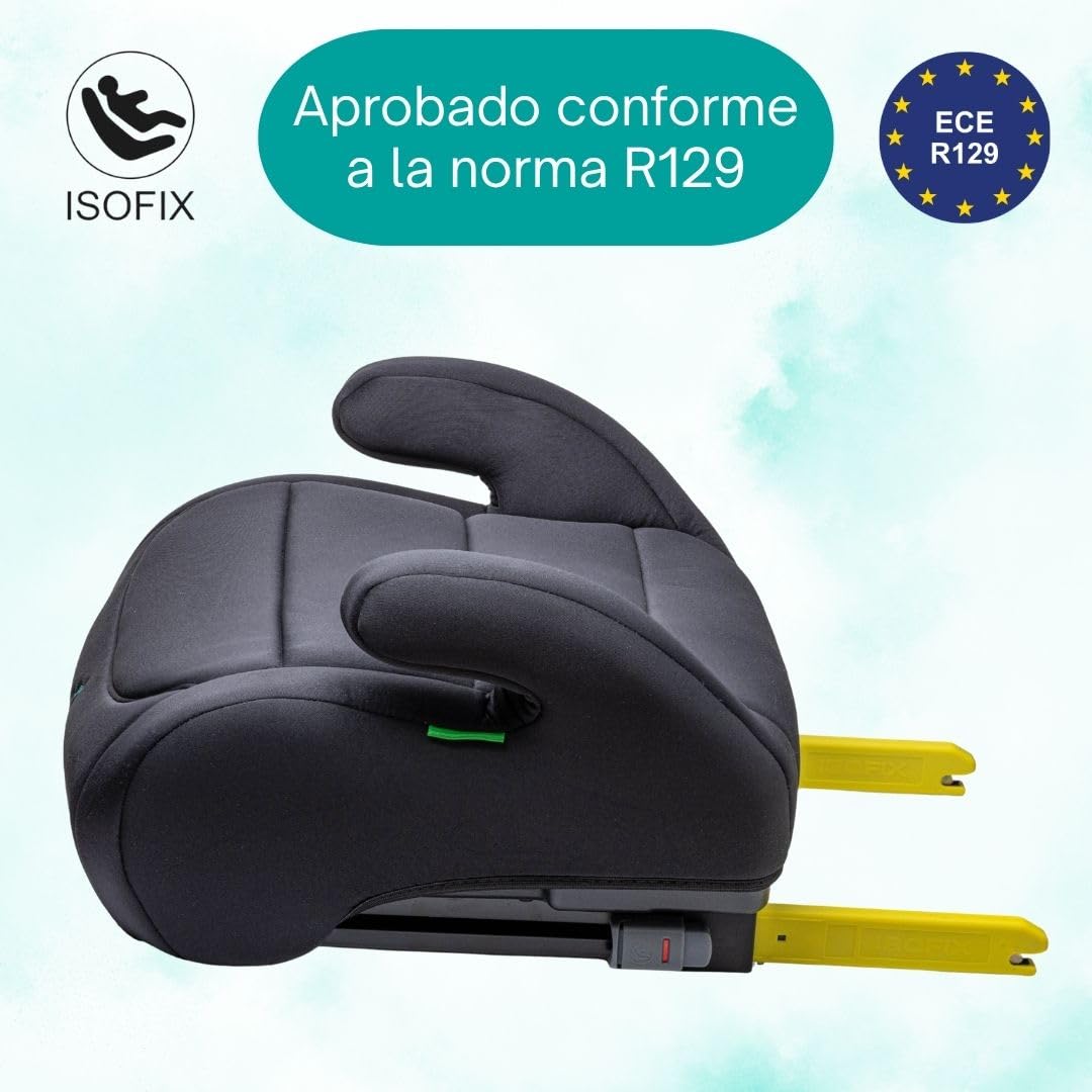 Urban Kanga Wombat Go Alzador Coche ISOFIX 125-150 cm i-Size R129 | Sin respaldo, acolchado y con guía de cinturón
