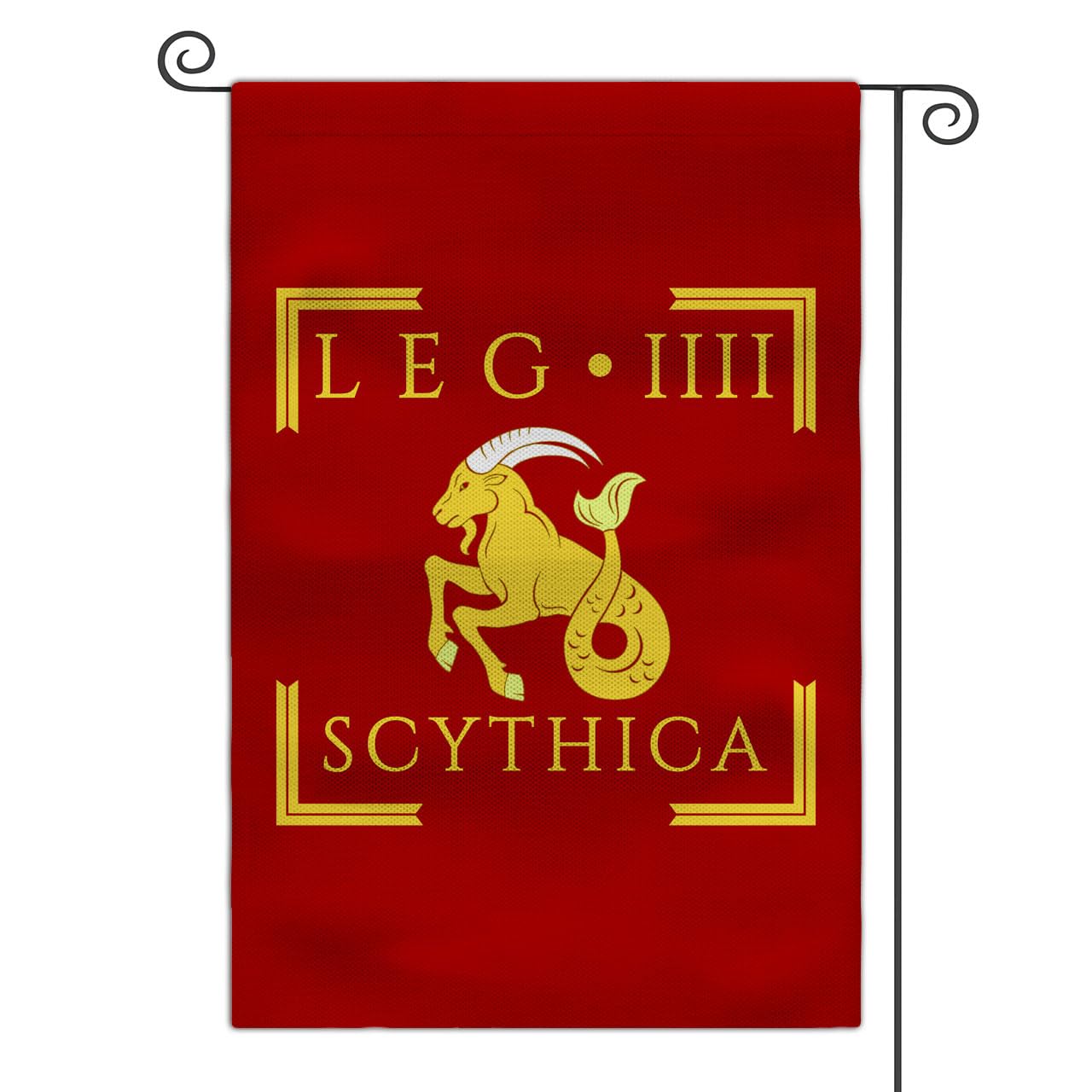 Roman Legion Garden Flag 12x18 Double Sided Yard Outdoor Flag (LEGIO IIII SCYTHICA)