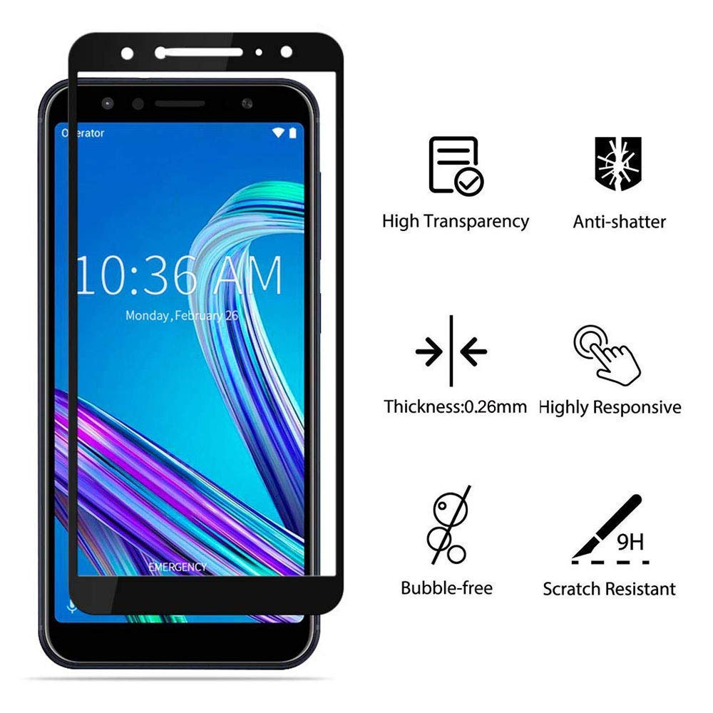 Image secondaire de generale Compatible pour ASUS ZENFONE Max (M1) ZB555KL / ASUS_X00PD Film Verre Glass Full trempé Protection d'écran Antichoc 9H