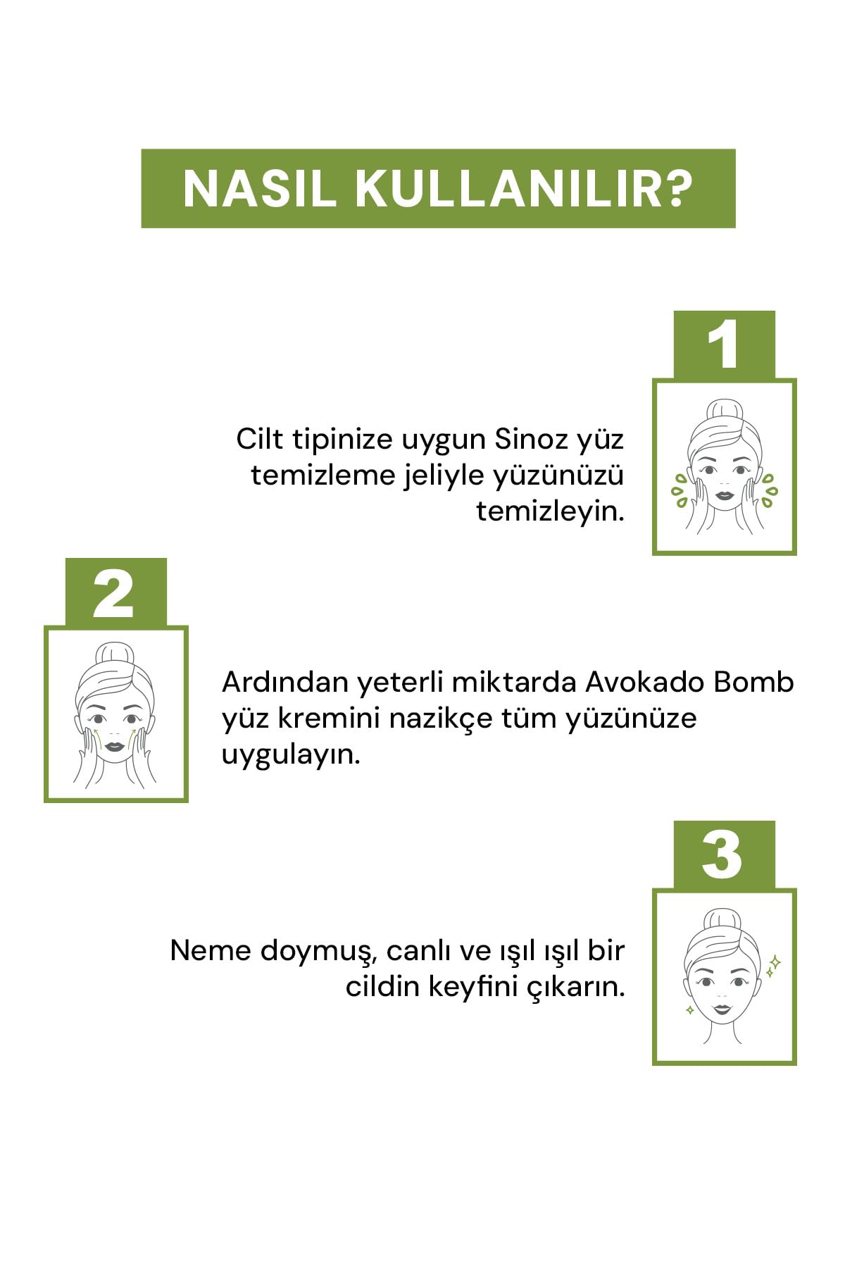 Sinoz Avokado Bomb Canlandırıcı Nemlendirici Yüz Bakım Kremi 50 Ml