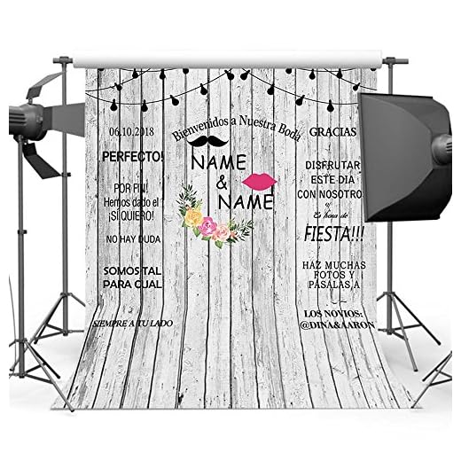 Mehofoto Custom Wedding Ceremony Photocall Backdrop Fondo de fotografía de 5x7 pies