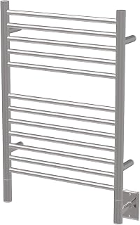 Amba Jeeves ESP Model E-Straight 12-Bar Hardwired Towel Warmer in Polished