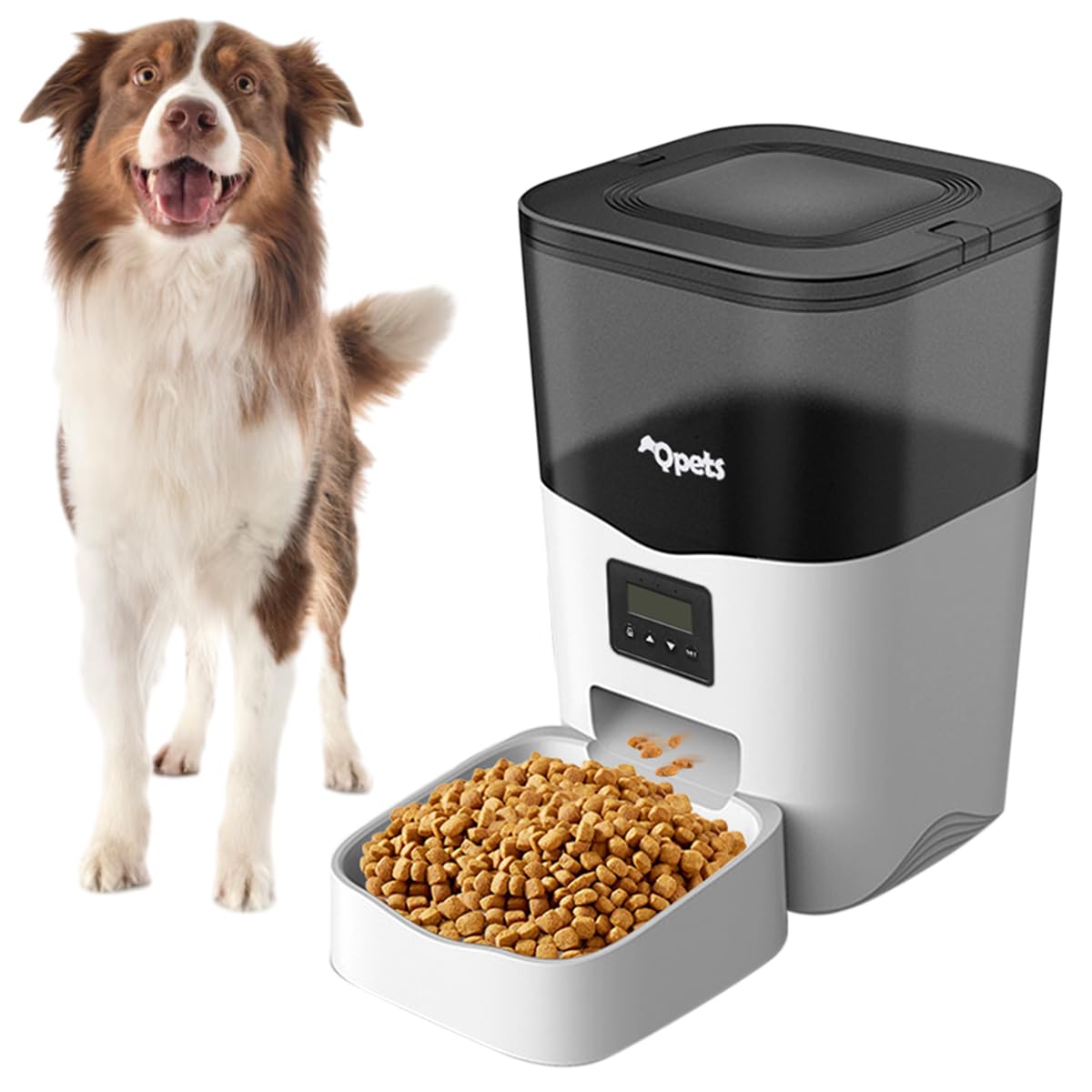 Qpets® Automatic Pet Feeder, 3L Dog Feeder Pet Food Plastic Dispenser with Programmable Timer, Portion Control 1-4 Meals Per Day, Dual Power Supply for Small Medium Cats Dog Food Stand (B0BFVFD19Q) Amazon Price History, Amazon Price Tracker