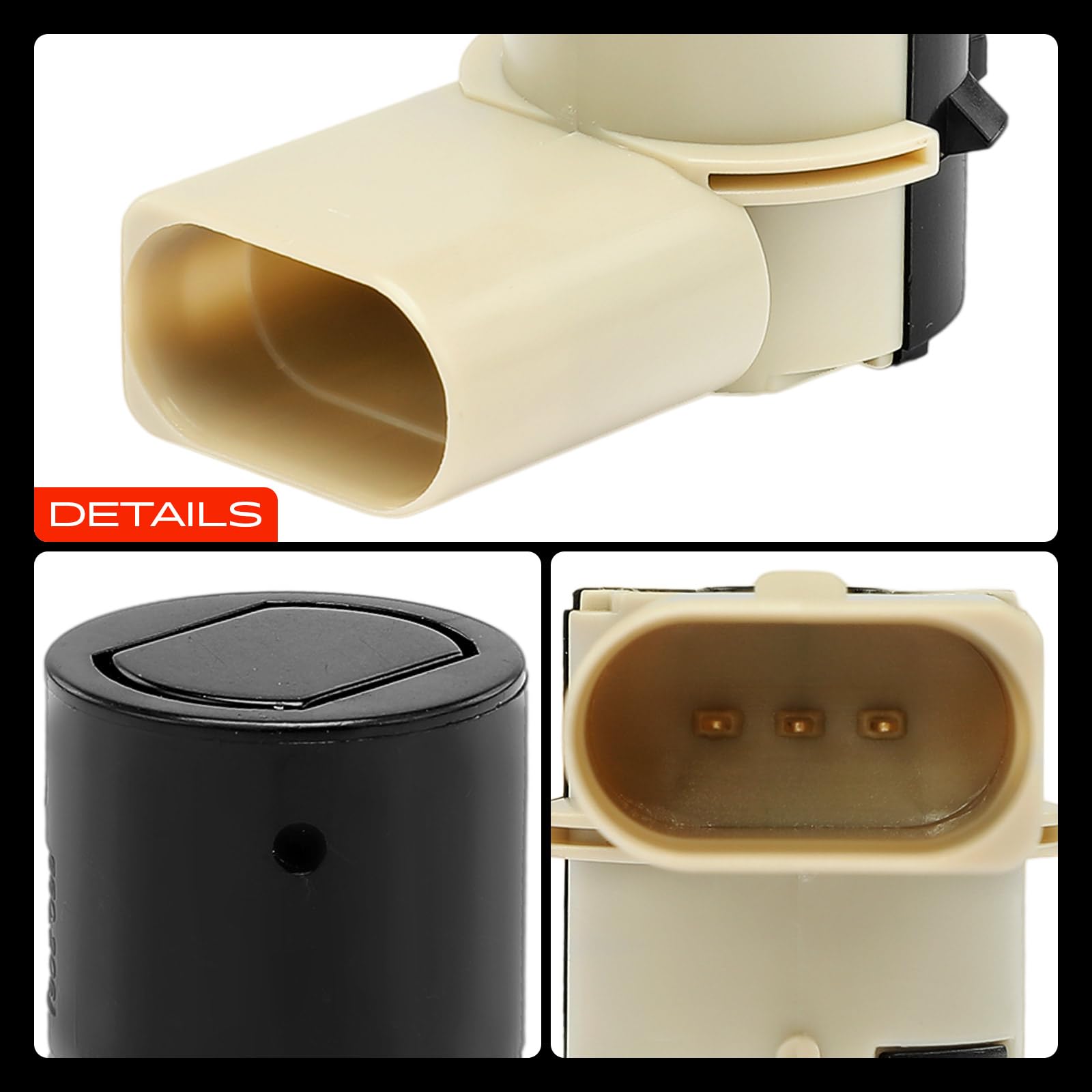 Frankberg 4 capteurs de stationnement avantarrière 7M3919275A | Compatible avec: P.a.s.s.a.t Variant 3B5, A.l.h.a.m.b.r.a 7V8 7V9, P.a.s.s.a.t Variant 3B6, S.h.a.r.a.n 7M6 7M8 7M9
