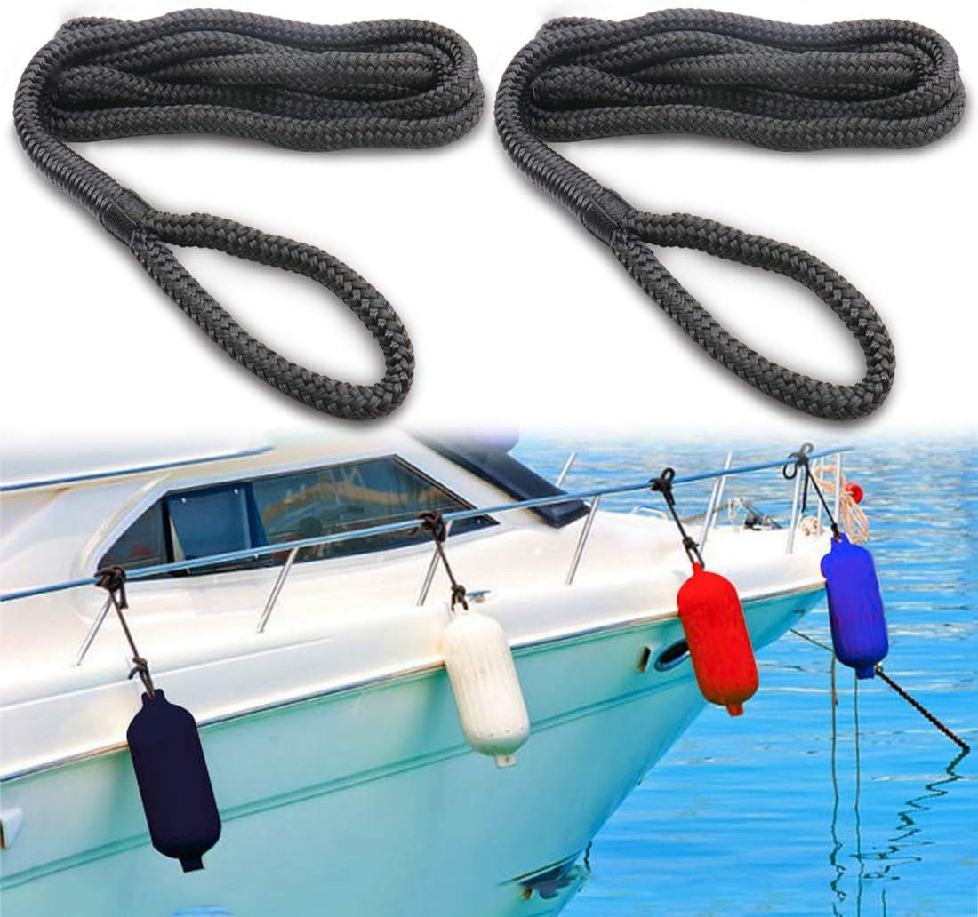 Boat Fender Lines 4Pack SGT KNOTS Twisted Nylon Boat
