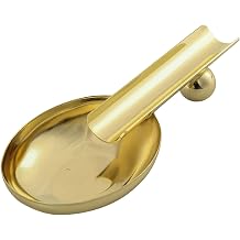 Cigar Ashtray Portable Travel Cigar Ashtrays Creative Stainless Steel Spoon Ashtrays for Gift Home Office Gold