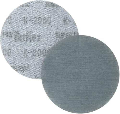 Miniatura 10 de Eagle Abrasives Super Buflex Flexible Polishing Discs Starter Kit, SP19360, K2000 - K3000, 15 Holes, 15 Discs + 1 Interface Pad