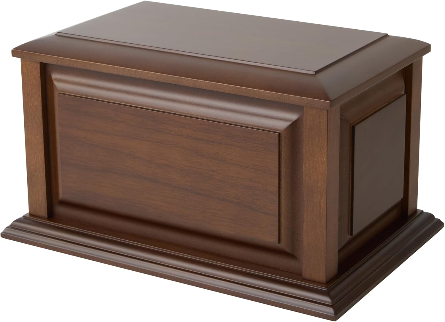 Handcrafted Extra Large Wooden Funeral Cremation Urn Box for Adult Human Ashes up to 225lbs