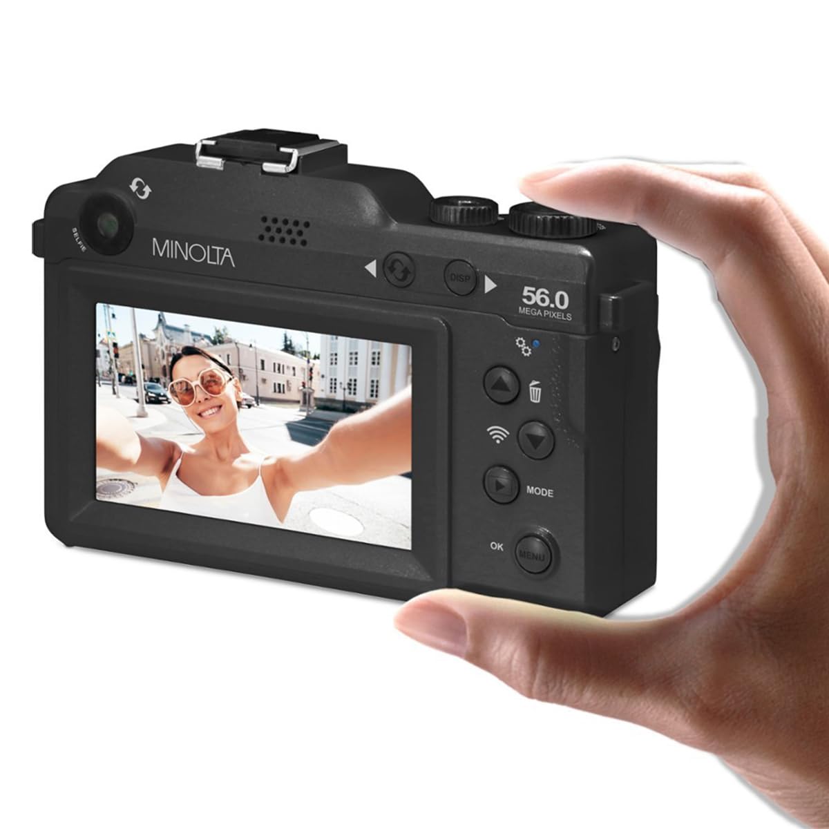 Amazon.com : Minolta MND65 56MP 4K Ultra HD Wi-Fi Selfie Shot