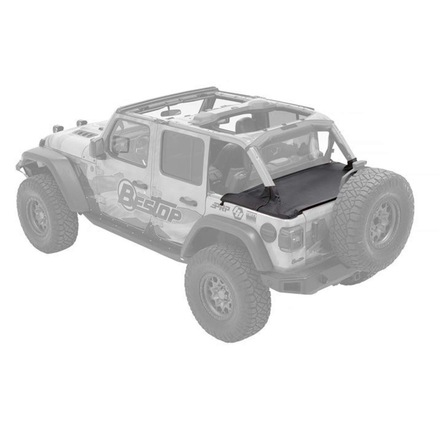 Bestop-9003635 Duster Deck Cover - '18-20 Wrangler JL 4-Door (Black Diamond)