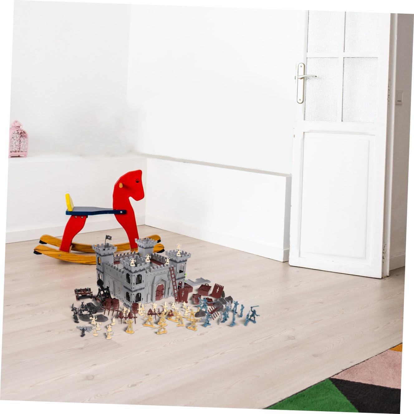 Alasum Set Castello da Assemblare Soldatini Pirata 310 Pezzi | Plastico, Borsa, Stile Pirata per Ragazzo Ragazza e Ragazzi, Uso Educativo e Decorativo