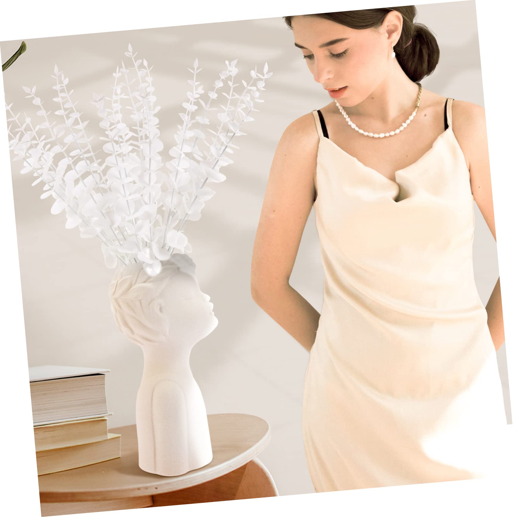 YARNOW 3 Set Di Rami Di Eucalipto Finti Realistici Fiori Artificiali Per Decorazioni Di Matrimoni E Feste 20 Pezzi * 3