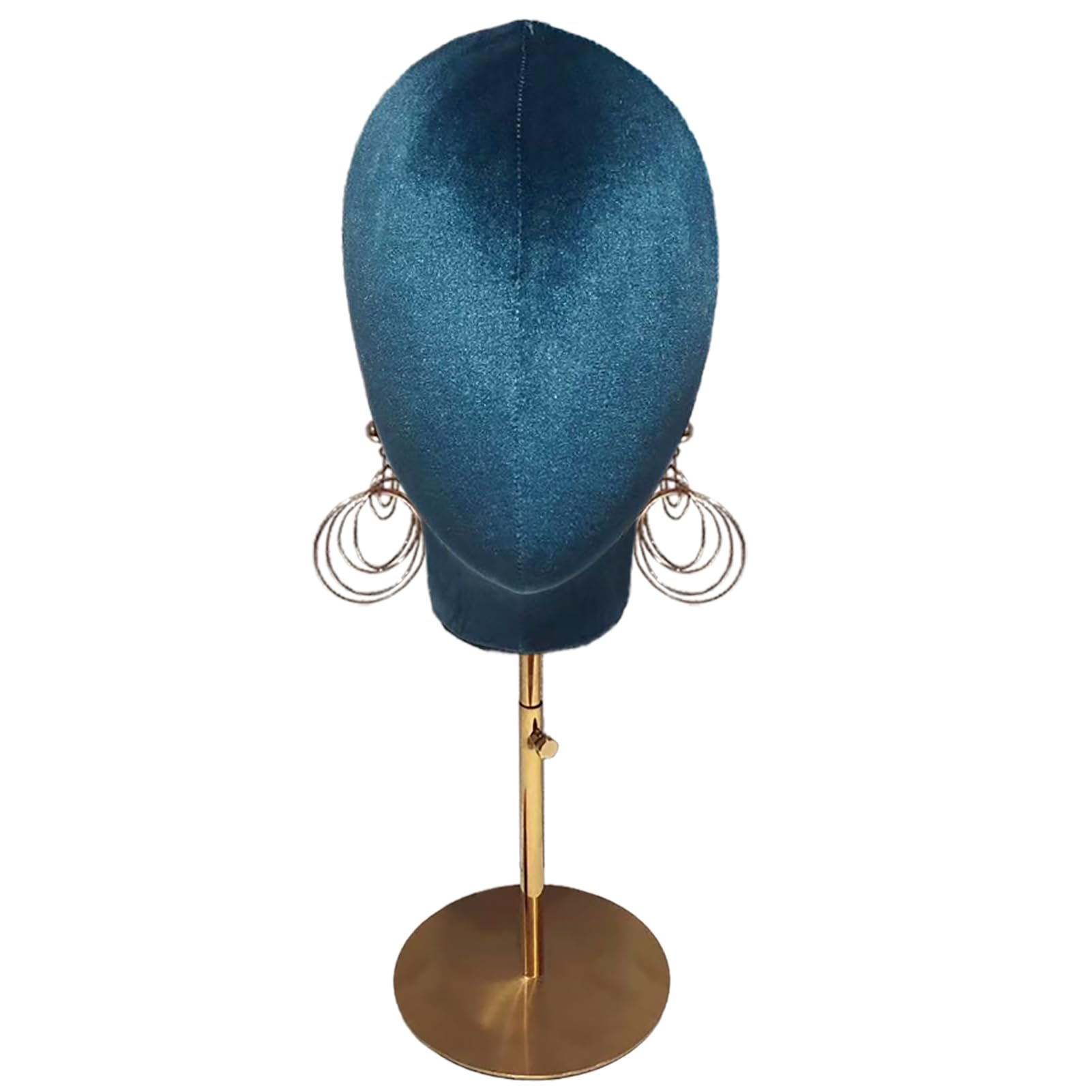 Support de tête de mannequin CHADWICK en velours avec base rétractable