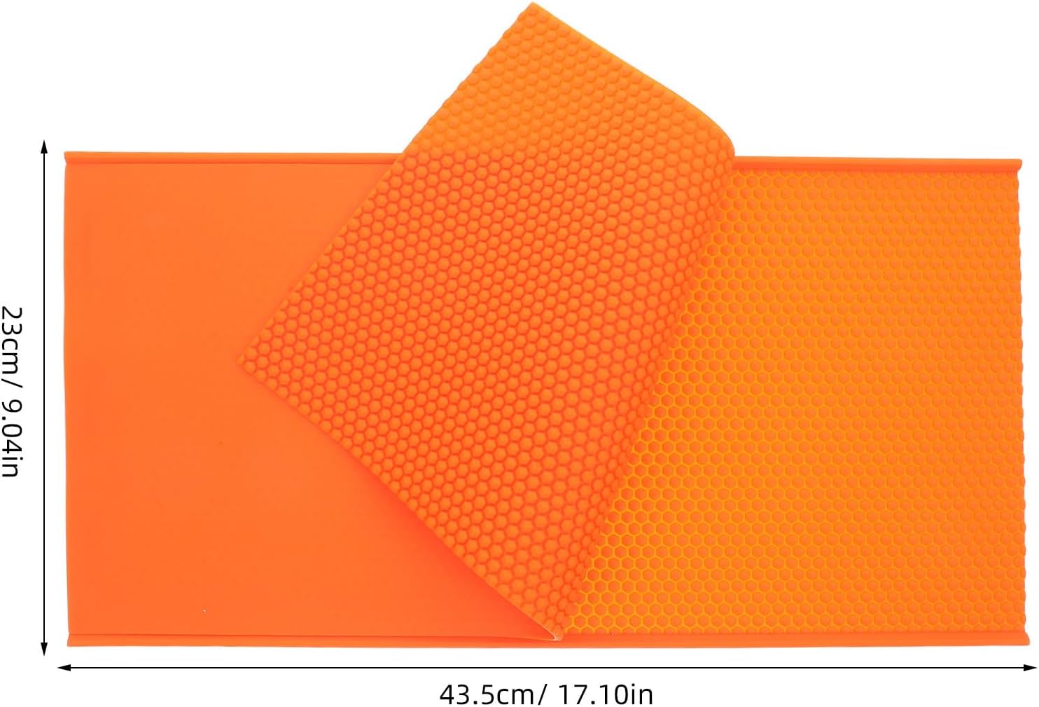 Silicone Beeswax Press Mold Honeycomb Wax Sheets for Beekeeping DIY Wax Making Orange Flexible Embossing Tool for Home Craft and Hive Foundation