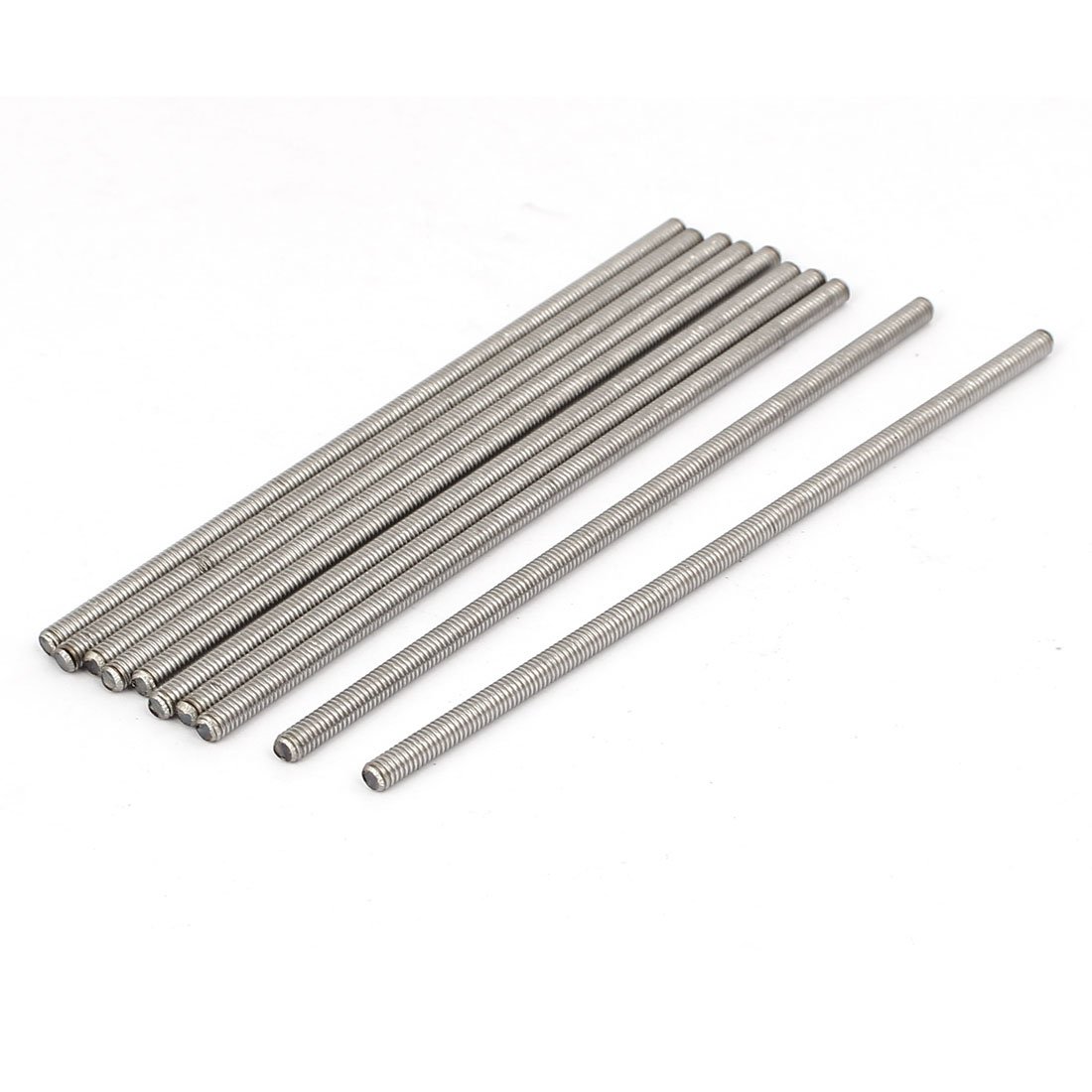 Uxcell Silver Tone Sourcingmap M4 X 120Mm 304 Stainless Steel Fully Threaded Rod Bar Studs Hardware 10 Pcs