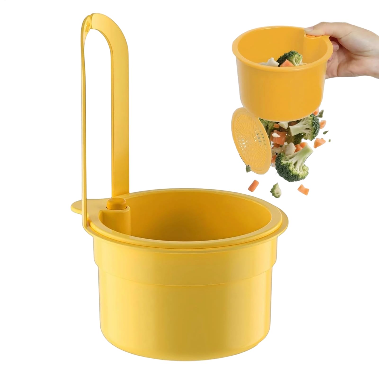 Kitchen Waste Filter for the Sink, Separable Drain Strainer for Kitchen Waste, Pressure Actuation for Cleaning the Drain Strainer, for Home, Hotel, Farmhouse, Dorm, Restaurant and