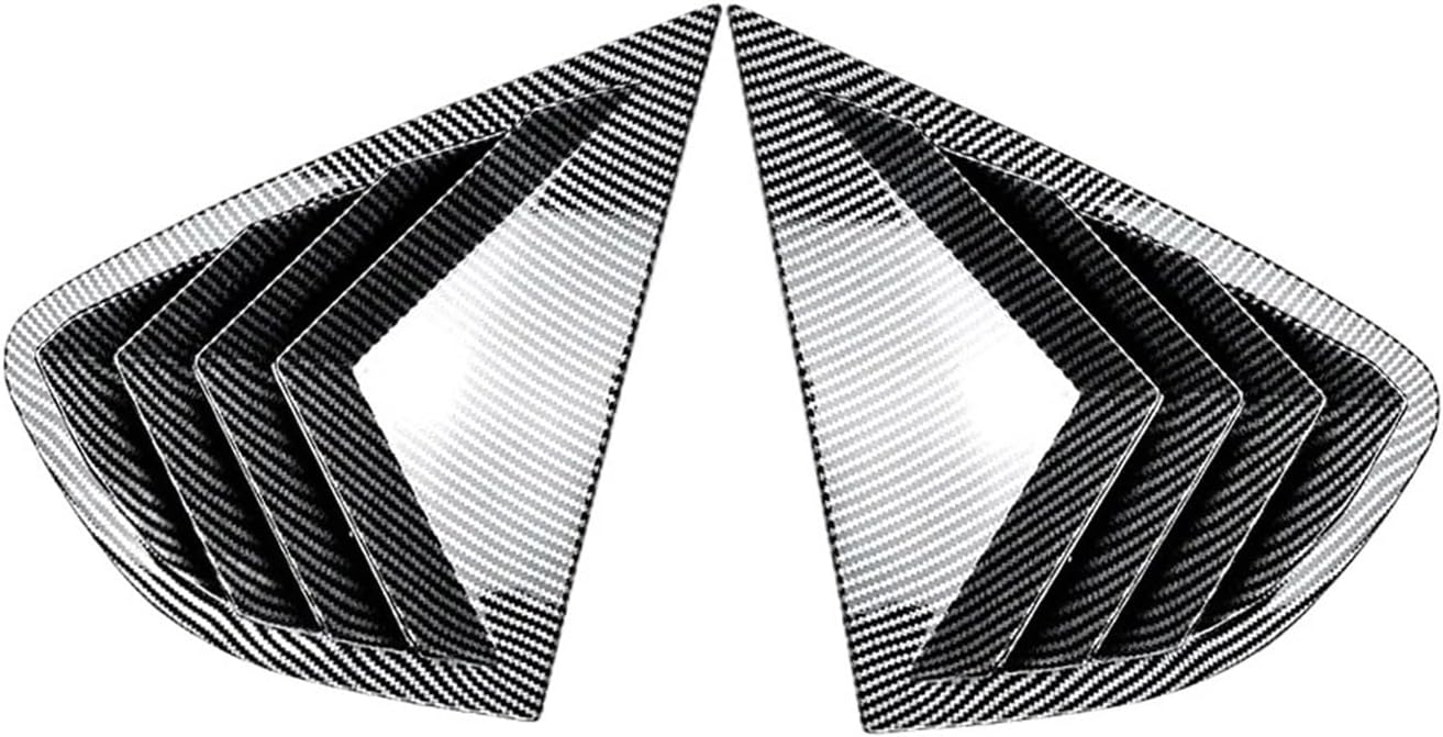 Fit for BMW X4 F26 2014 2015 2016 2017 2018 Car Rear Triangle Window Shade Spoiler Bodykits(Carbon Fiber Look)