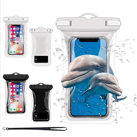 Amazon スマホ防水ケース Iphone防水ケース スマホカバー 携帯防水ケース 防水ポーチ 携帯便利 ネックストラップ付き エアクッション構造 水に浮くipx8認証 クリア大画面 軟からいｔｐｕ素材 顔認証 撮影 写真 画面操作ipone12pro Max 11 Xr Se Android 6 9インチ以下