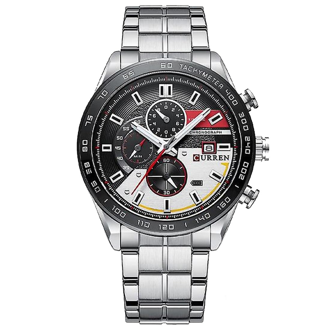 CURREN 8410 Quartz Watch Man 2022 Innovative Calendar Waterproof Silicon Band Green Stop Watches Relogio Masculino (B0D3X678R8) Amazon Price History, Amazon Price Tracker