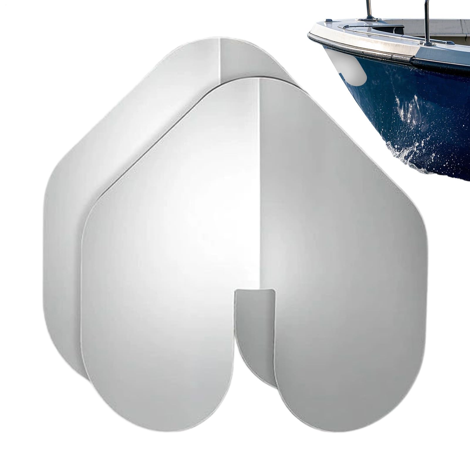 Protection de quille en fibre de verre, protecteur de quille en acier inoxydable, 22,9 x 22,9 cm, installation facile et ajustement sûr, bande de protection de coque de bateau pour bateau de pêche et