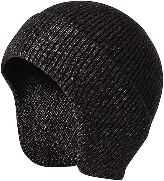 VIDI Men's Outdoor Knitted Hat Winter Earmuff Cap Warm Skullies Beanies Unisex Ear Protection Windproof Earflaps Bonnet Hats