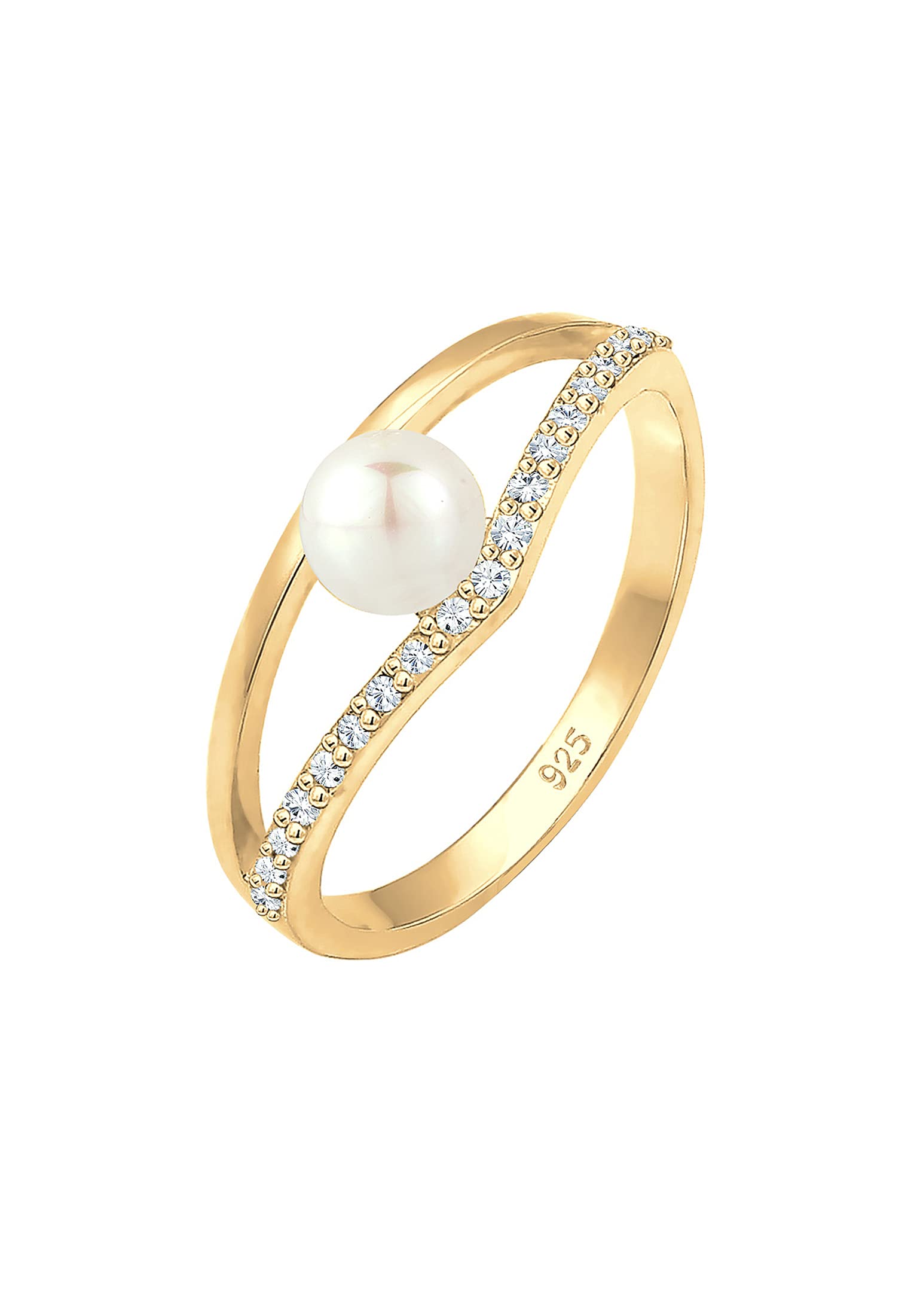 Elli Women's 925 Sterling Silver Solitaire Anniversary Ring M 0602382318_52