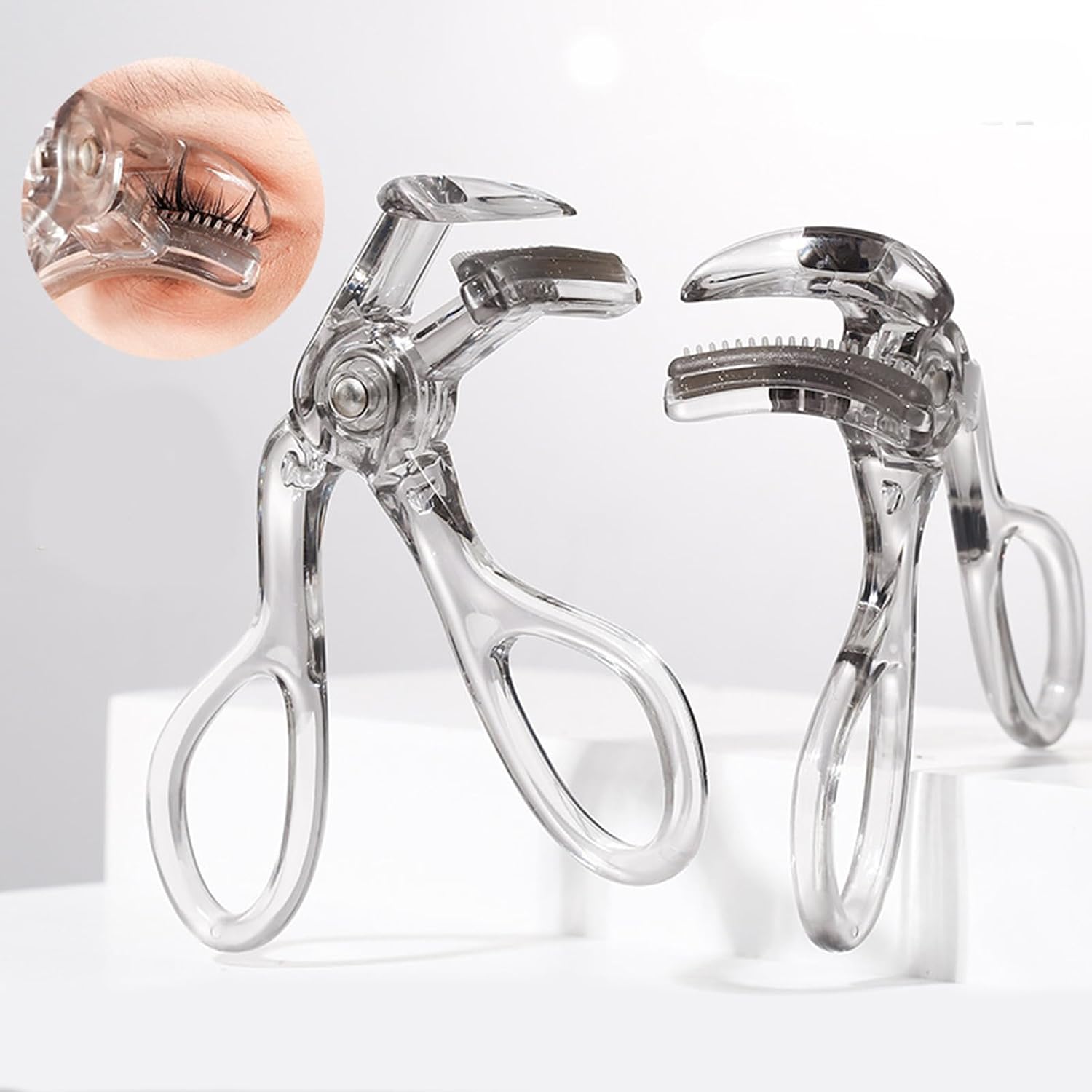 2 Pcs Partial Lash Curlers and Wide-Angles Eyelash Curler Set Lashes with Comb Eyelashes