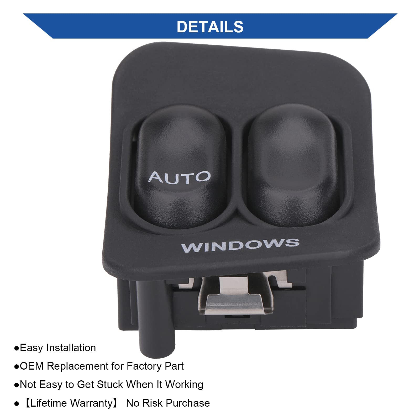 Master Power Window Switch – Driver Side Door Panel For 1995-2007 Ford Ranger – Direct Fit Replacement Part