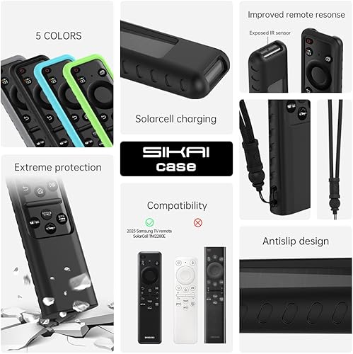 Miniatura 9 de Funda de silicona para control remoto Samsung 2023,2024 TM2360E BN59 01432A TM2361E BN59 01455A Samsung Smart TV Remote Case a prueba de golpes a