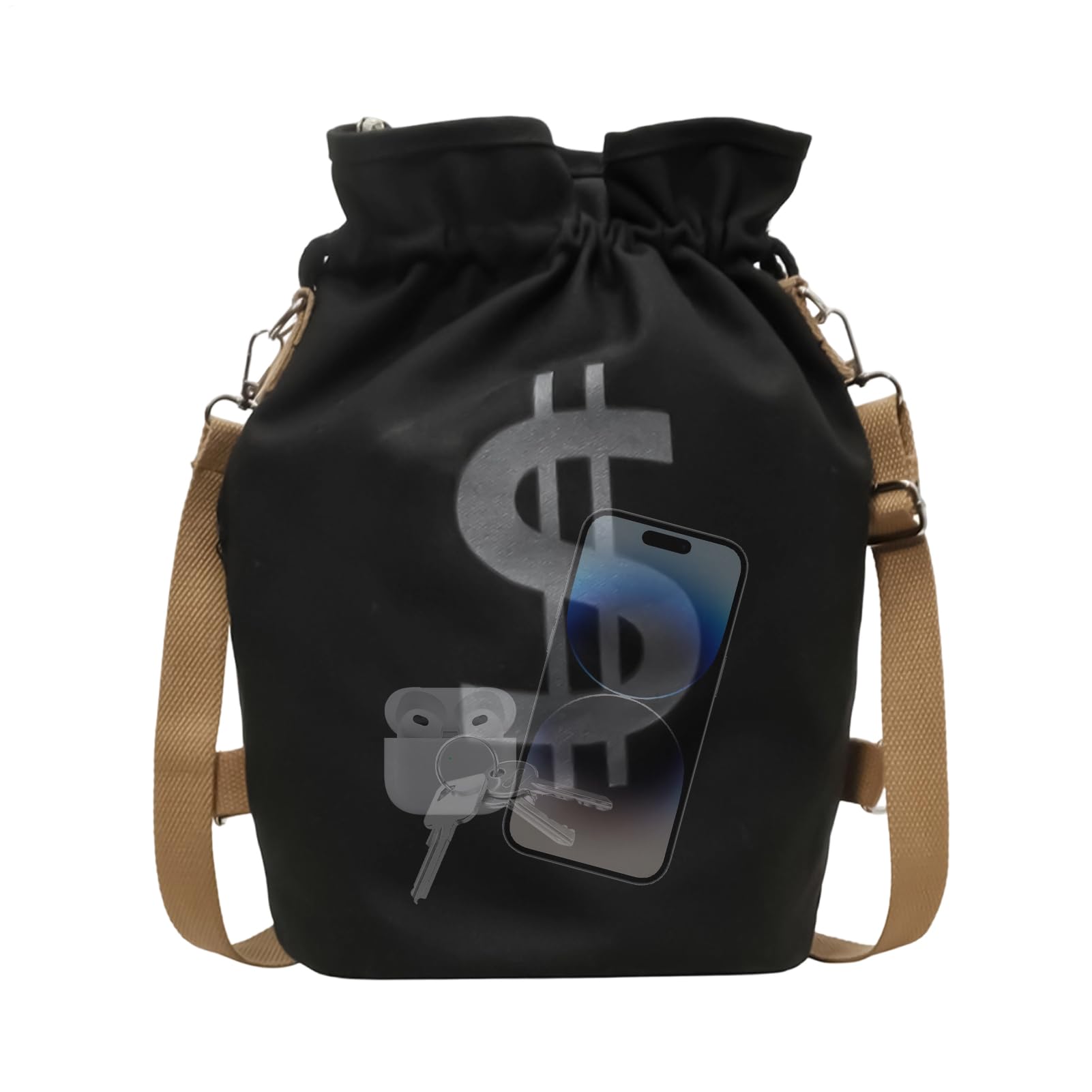 Gym Backpack for Men | Ergonomic Storage Pouch,Bucket Backpack,for Men Women Boys Girls Youth Teens Son Daughter Family Friends Swim Beach School Workout