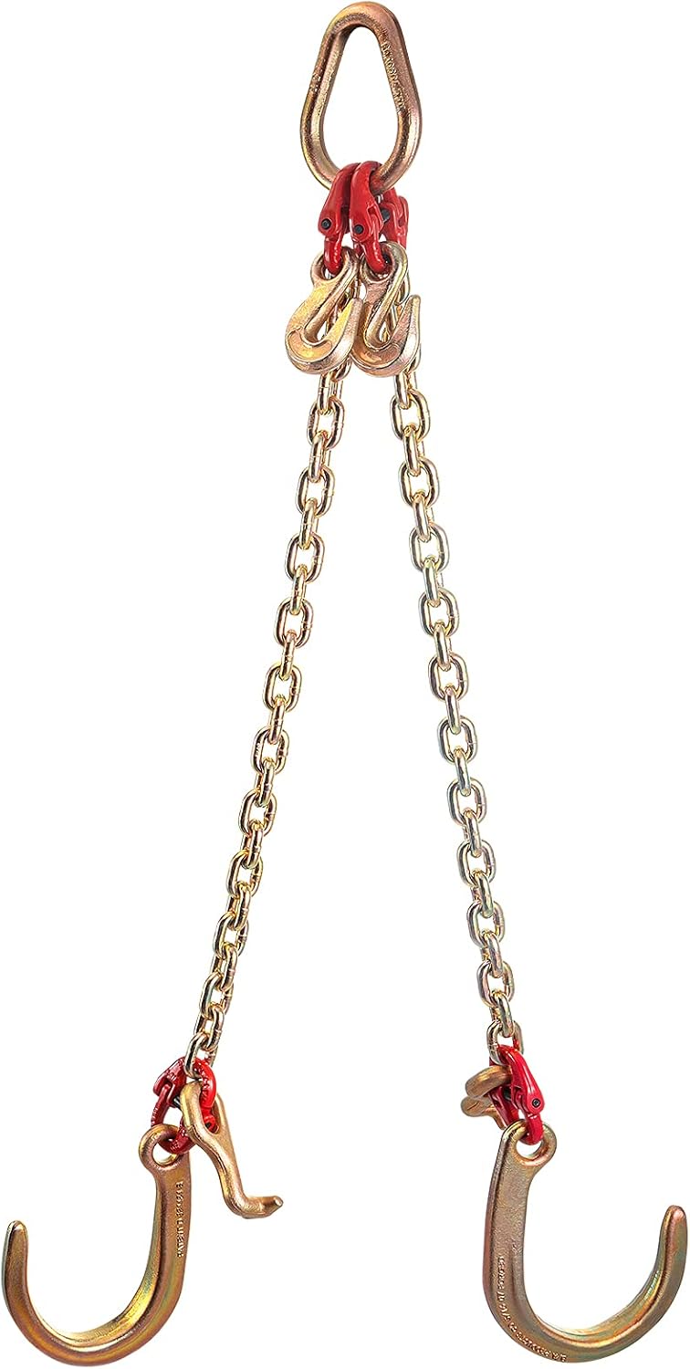 Buy VEVOR J Hook Chain, 5/16 in x 2 ft Tow Chain Bridle, Grade 80 J
