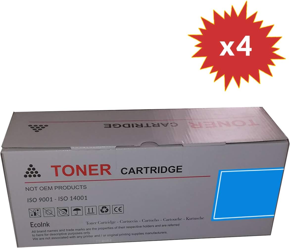 Set of 4 Toner Compatible BK/C/M/Y 5000Pag. Yellow for Xerox 6020, Xerox Phaser 6020, Phaser 6022, Phaser 6027, WorkCentre 6025, Workcentre 6027 / 106R02760 / 1/2/3
