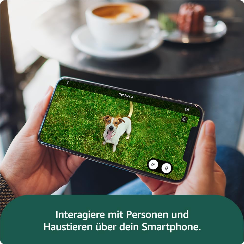 Blink-Kamera Outdoor 4 | Kabellose intelligente HD-Sicherheitskamera, zwei Jahre Batterielaufzeit, fortschrittliche Bewegungserfassung, funktioniert mit Alexa | Nur Zusatzkamera | IP65