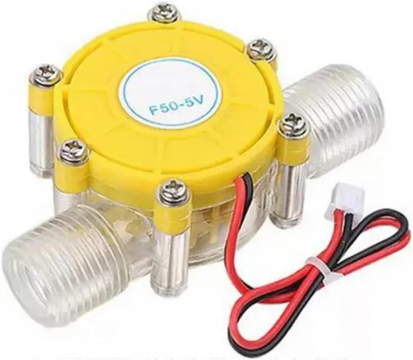 1PC 80V 12V 5V 10W Micro Hydro Generator Tap Water Flow Hydraulic DIY 1/2 Inch Alternative Energy Generators(F50-Transparent,80V)