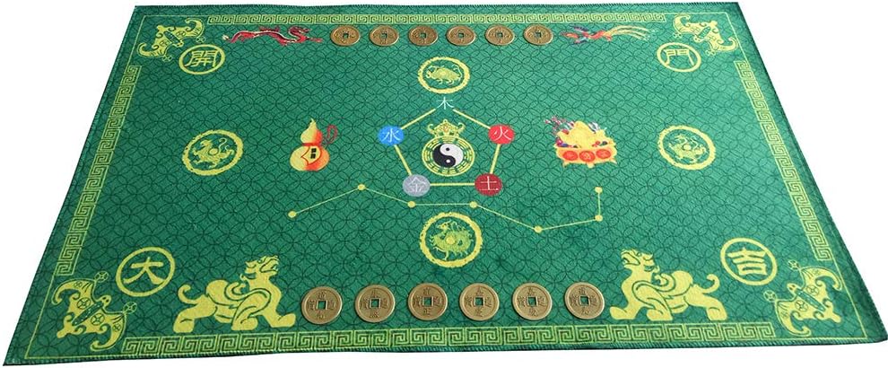 Lucky Feng Shui Bagua Map Non Slip Door Green Mat Feng Shui Carpet Mat Household Items