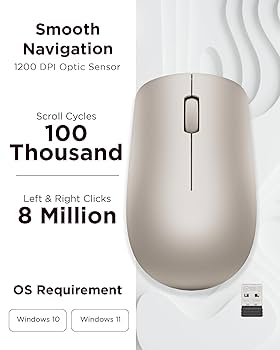 マウス Lenovo 530 Wireless Mouse (Almond) | GY50Z18988 | Lenovo US