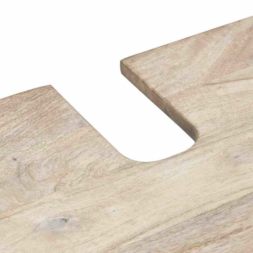 Juego de muebles de baño de 2 piezas, color blanco, 62 x 33 x 58 cm, soporte de madera, espejo de 50 x 70 cm, espejo plano, diseño moderno, robusto y duradero, para baños pequeños
