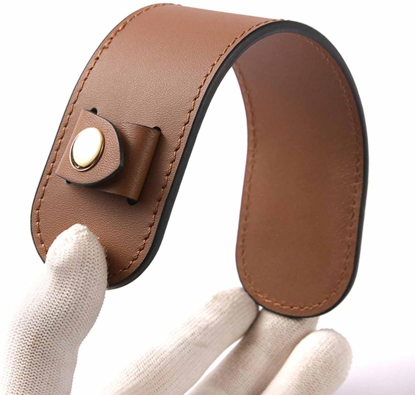 Vachetta Leather shoulder pads Leather shoulder strap pads for designing stylish decompression handbag bags