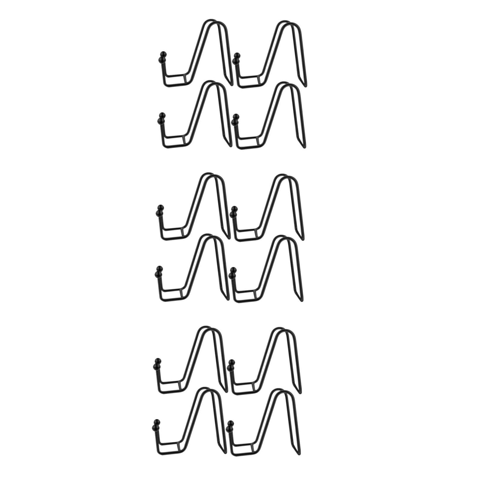 MAGICLULU 3 Set Portapiatti Etichetta Cavalletto Cremagliera Display in Piedi Supporto Forniture per La Casa Supporti per Foto da Esporre Portafoto per Tavoli Black Ferro da Stiro 4 Pezzi*3