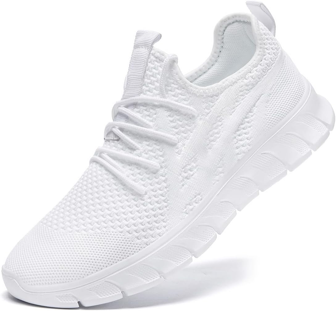 Mens Walking Tennis Shoes Slip On Hiking Running Sneakers Non Slip Fitness Casual Workout Athletic Gym Lightweight Breathable Comfortable Trainers