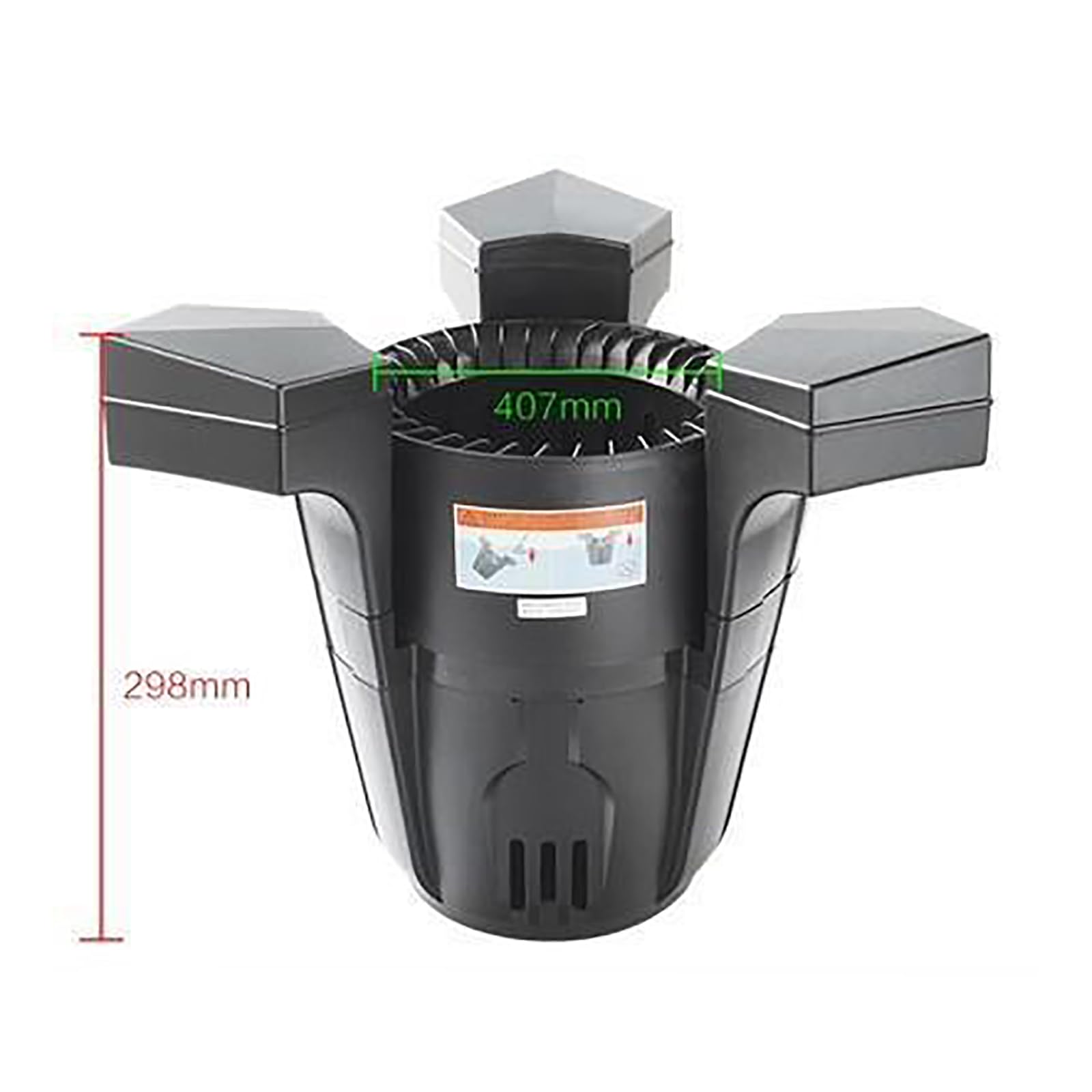 Skimmer Galleggiante per Laghetto con Pompa, Adatto per Estrattori di Superficie, Cavo di Alimentazione da 10 M, Portata 4200 L/h, Filtro di Purificazione per Piante Acquatiche per Laghetti da